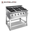 Mesa Top x Série Cozinha Gas Range 6 Burner With Cabinet